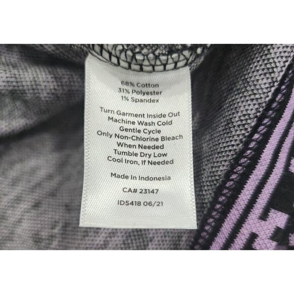 Talbots Pullover Sweater Long Sleeve Black Purple Snowflakes Small Petite SP - Picture 7 of 8